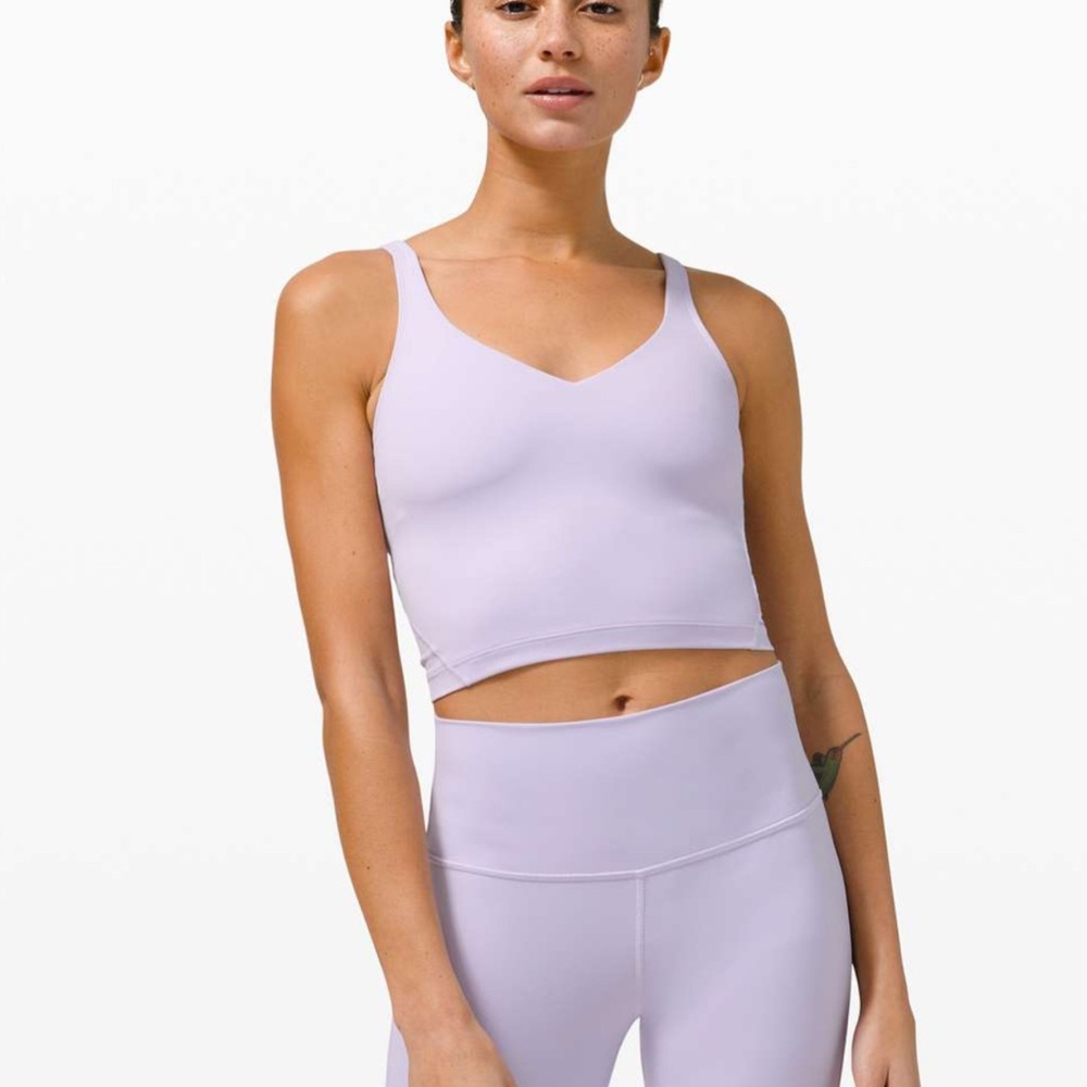 Lululemon Align Cropped Lavender Tank